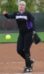 Meghan Lamberth earned the win in relief after also hitting the game-winning sacrifice fly at the plate against Western Michigan.