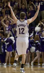 Luka Mirkovic posted 20 points and 12 rebounds in the Wildcats' first meeting with the Hoosiers.