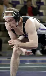 Levi Mele's pin of OSU's Jacob Vaughn at 133 pounds lifted his Big Ten season record to 5-3.