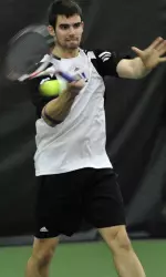Senior Andrew McCarthy is 6-2 in dual singles action this season and brings a three-match winning streak into NU's match vs. Western Illinois Saturday night.