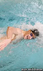 John Frutiger swam the third-fastest anchor leg in the entire field in the 800 free relay Wednesday night.