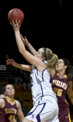 Amy Jaeschke went 12-of-15 from the free-throw line en route to a game-high 24 points.