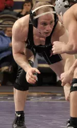 Levi Mele won by 5-1 decision in his first career match at the NCAA Championships Thursday morning.