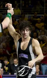 Andrew Nadhir (149) posted a career-best finish of fourth at the 2011 Big Ten Championships in Evanston.