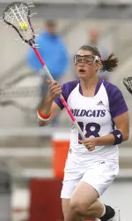 Brooke Matthews netted three goals Saturday afternoon at Johns Hopkins.