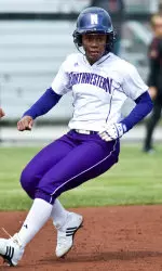 Robin Thompson led NU's hit parade at the plate with a career-high-tying four base knocks.