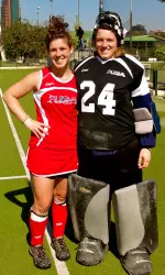 Freshman Nikki Parsley (left) and future Wildcat Maddy Carpenter teamed up on the U-19 national team in Chile.