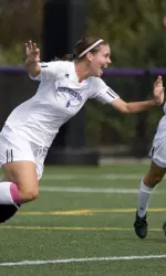 Caroline Dagley had a goal and an assist in Wednesday's 3-0 win over Loyola (Chicago).