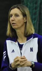 Head coach Claire Pollard and her team will host the Wildcat Invitational this weekend at the A.C. Nielsen Tennis Center in Winnetka, Ill.