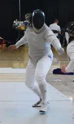 Senior Camille Provencal was one of three Wildcats to participate in the women's foil at the North American Cup Friday.