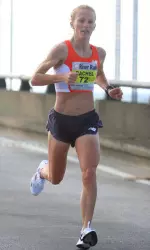 Rachel Evjen Booth performed well at the U.S. Olympic Team Trials for the marathon Saturday in Houston.