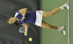 Nida Hamilton collected her first singles win of the season Saturday against Dartmouth.