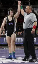 Redshirt freshman Lee Munster won his first career Midlands championship at 174 pounds last Friday.