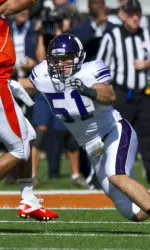Bryce McNaul (pictured) and Vince Browne were chosen to play in the inaugural AstroTurf NFLPA Collegiate Bowl.