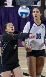 Julie Chin ranks sixth on the all-time digs list at Northwestern with 1,248.