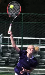 Kate Turvy faces Aleksandra Josifoska of UNLV in the consolation bracket on Friday.