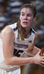 Freshman Maggie Lyon drained four of Northwestern's six 3-pointers Monday night against Howard.
