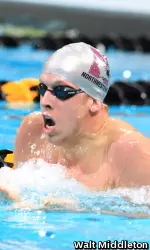 Charlie Rimkus earned his first Big Ten Swimmer of the Week honor after helping NU to a win at the TYR Invitational.