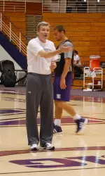 Register to donate and have the chance to watch Bill Carmody in action during a men's basketball practice.