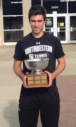 Raleigh Smith won in both singles and doubles at the Big Ten Indoor Championships.