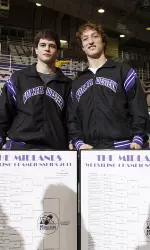 Lee Munster (left) and Jason Welch (right) both took home Midlands titles for Northwestern in 2011.