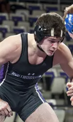 Northwestern sophomore Lee Munster looks to defend his Midlands title at 174 lbs.