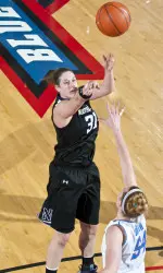 Dannielle Diamant posted a double-double in NU's victory over Illinois State last year at Welsh-Ryan Arena.