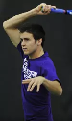 Chris Jackman paired with Sidarth Balaji to win at No. 3 doubles for the 'Cats Friday.