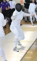 Junior Kate Cavanaugh recorded her 200th career win at Saturday's Northwestern Duals.