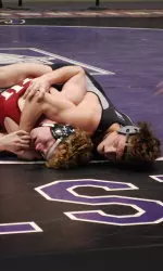 Jason Welch finished the regular season with a perfect 21-0 record, defeating IU's Sawyer Morris 15-3 Friday.