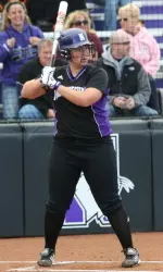Adrienne Monka led off the fourth inning Saturday night with a ground rule double.