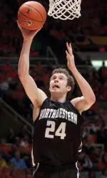 John Shurna tallied 17 points in the last 12 minutes of Sunday's game to help the Wildcats beat Illinois.