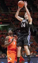 John Shurna led Northwestern to two Big Ten victories last week and was named the conference's Player of the Week.