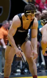 Lee Munster is one of three NU redshirt freshmen wrestling in their first NCAA championships.