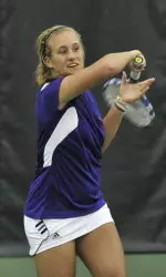 Brittany Wowchuk aims for her sixth singles win of the season against DePaul on Wednesday.