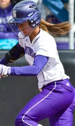 Kristin Scharkey recorded a pair of hits Friday night against Oregon State.