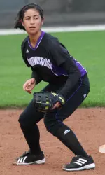 Mari Majam scored a run and made several tremendous catches in left field Saturday at Nebraska.