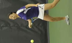 Belinda Niu paired with Kate Turvy to win in doubles for the ninth straight time Saturday against Iowa.