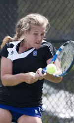 Brittany Wowchuk turned in wins in doubles and singles play Friday night in Minnesota.