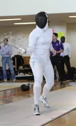 Junior Kate Cavanaugh brought home an epee gold medal from the 2012 Midwest Conference Championships.