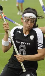 Kara Mupo powered a well-balanced Northwestern attack with a career-high five goals.