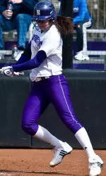 Emily Allard recorded two hits, two steals and a run Saturday in the first game of a doubleheader against Minnesota.