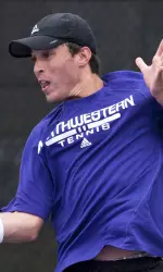 Raleigh Smith picked up wins at both doubles and singles Sunday against No. 2 Ohio State.