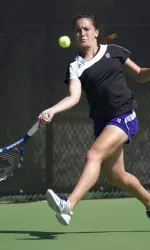 Linda Abu Mushrefova clinched the match for NU over Ohio State with her three-set victory at No. 5 on Friday.
