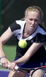 Kate Turvy did not drop a game in doubles and singles play at Michigan State Saturday.