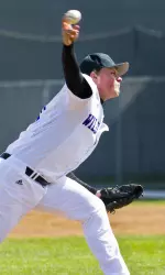 Francis Brooke limited Indiana's potent lineup to two runs over his eight innings pitched.