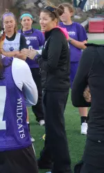 Kelly Amonte Hiller, who owns a 191-29 career record as NU's head coach, sets out this week to help her team win a sixth straight ALC Tournament title.