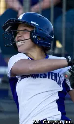 Sammy Albanese crushed her second home run of the season with two outs in the fourth inning.