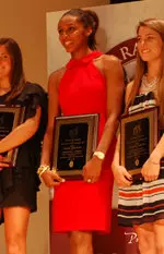 Taylor Thornton takes the stage at Thursday night's Tewaaraton Award ceremony in Washington, D.C.