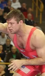 2009 Northwestern graduate Jake Herbert wrestled in the 84 kg/185 lbs. Olympic freestyle competition Saturday.